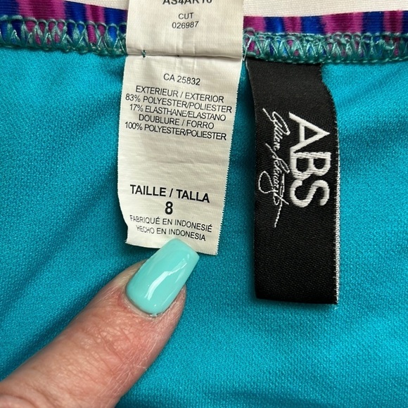 ABS Alan Swartz Orange and Blue SZ 8 Bikini - Picture 4 of 6